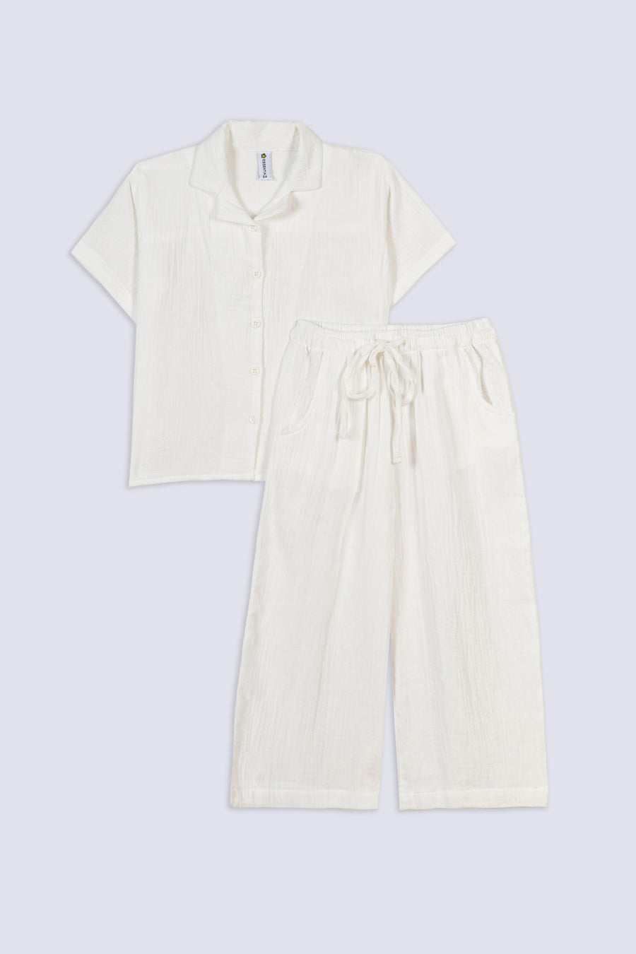 Girl's Crinkle Cotton Co-Ord Set