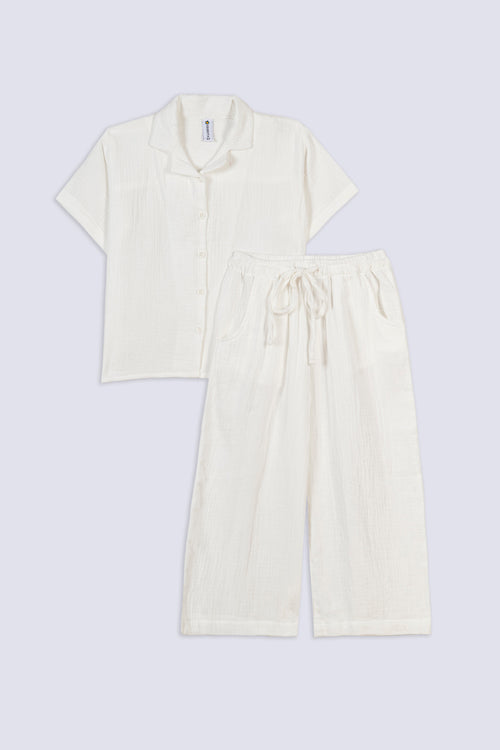 Girl's Crinkle Cotton Co-Ord Set