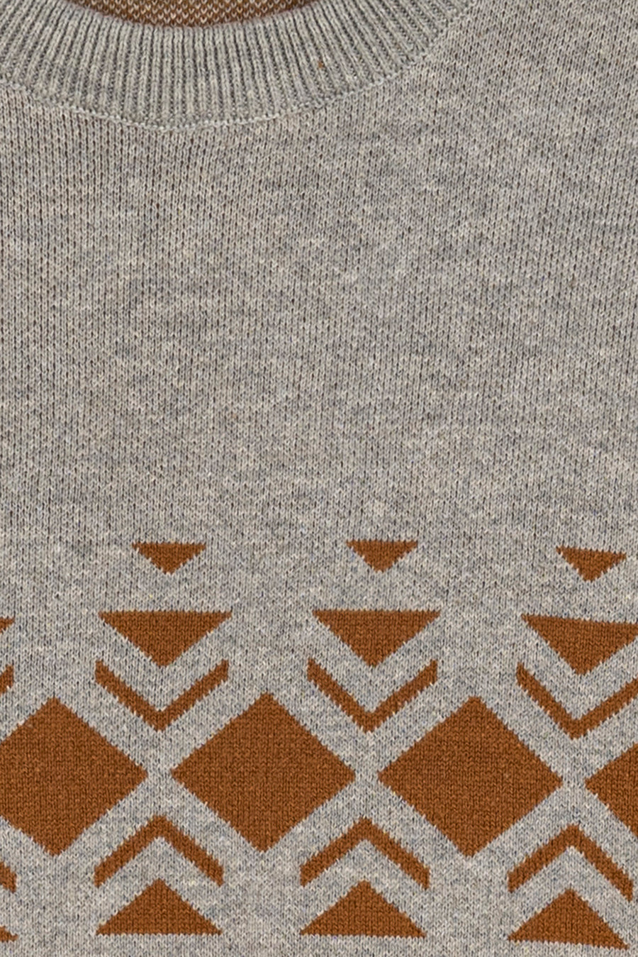Girl's Geometric Jacquard Sweater