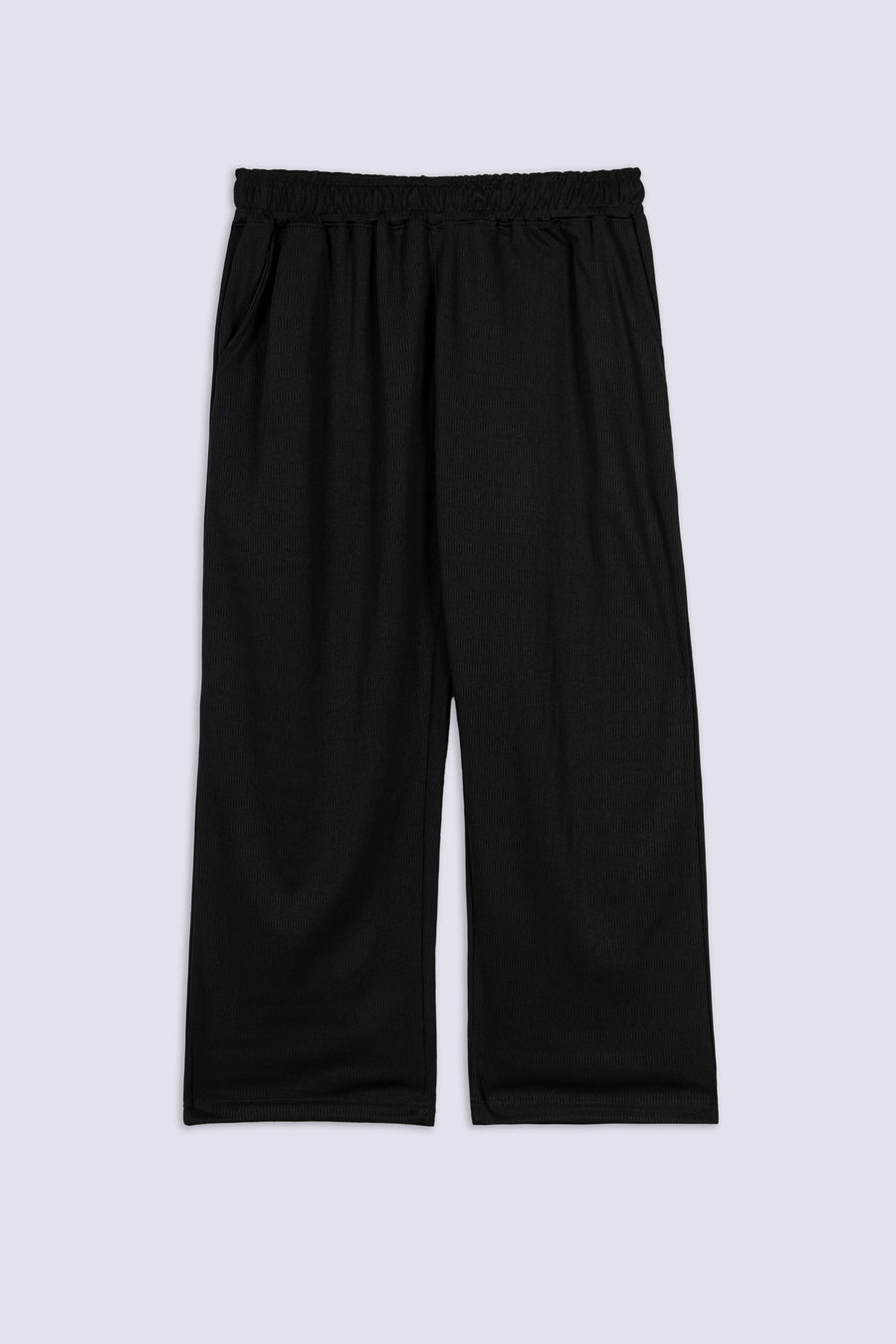 Men's Textured Wide Leg Trouser