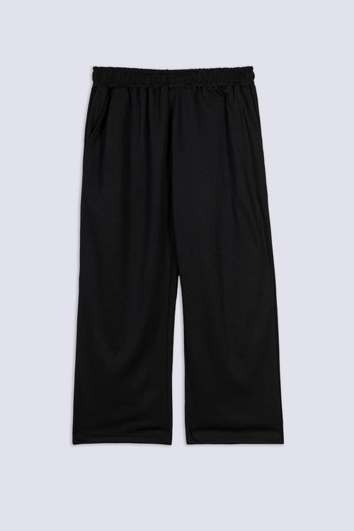 Men's Textured Wide Leg Trouser