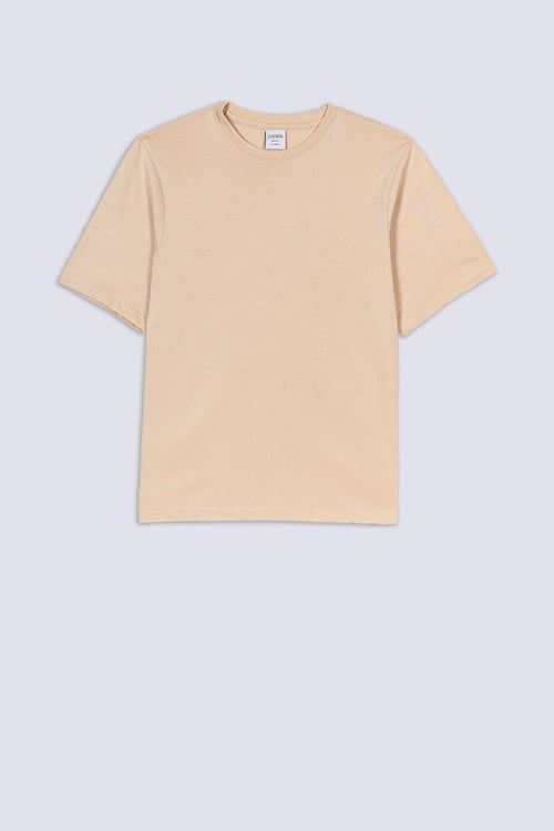 Men's Beige Structure Tee