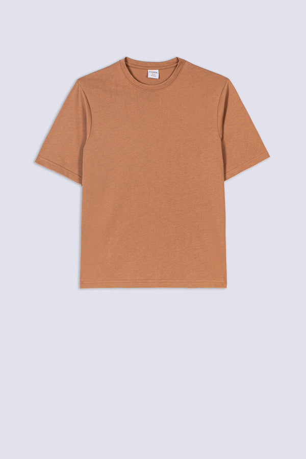 Men's Dark Tan Structure Tee