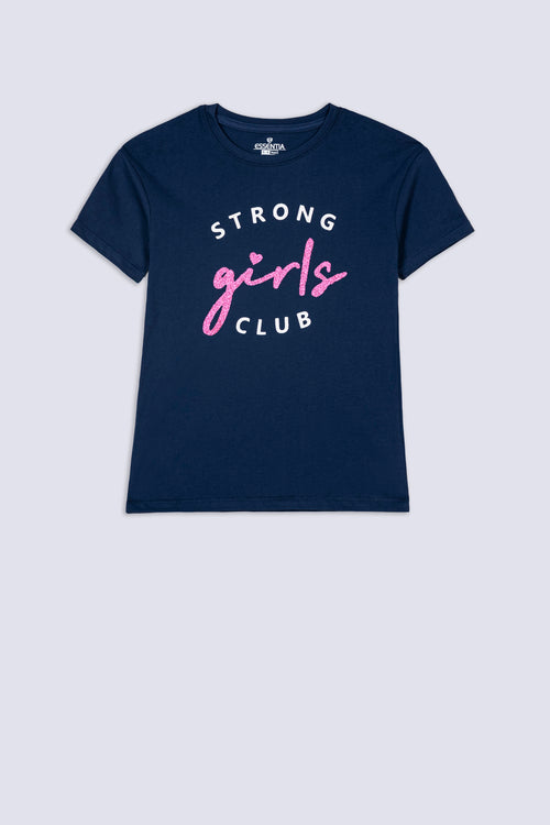 Girls' Power Glitter Tee