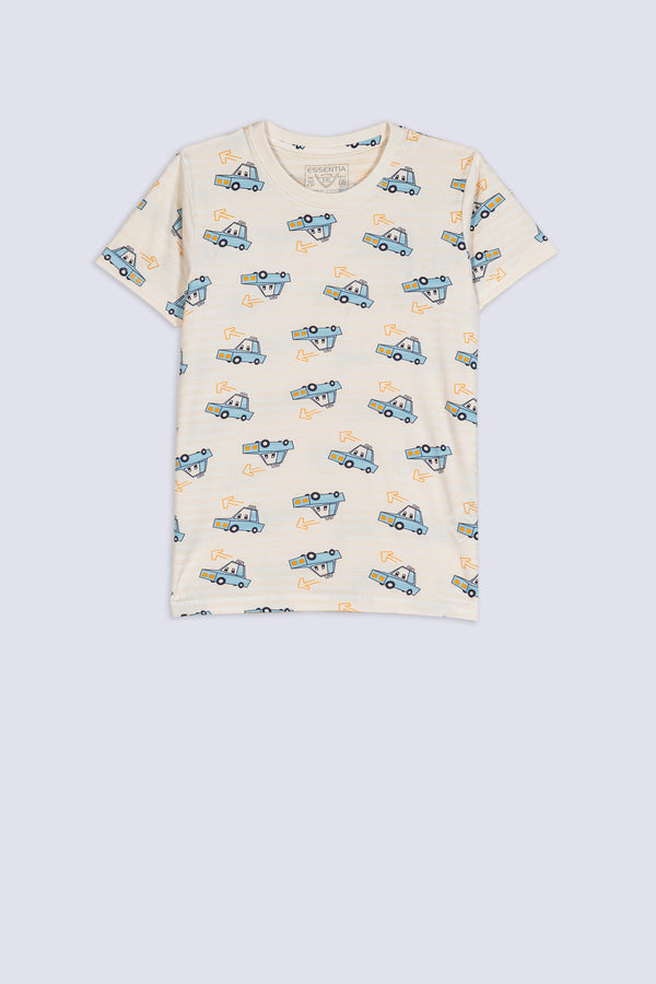 Boy's Mini Truck Printed Tee