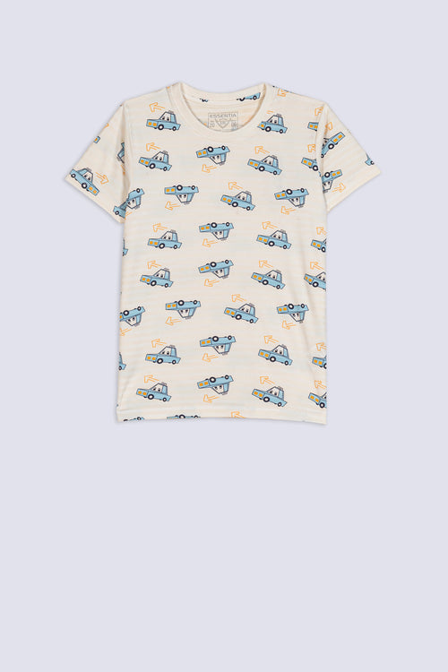 Boy's Mini Truck Printed Tee