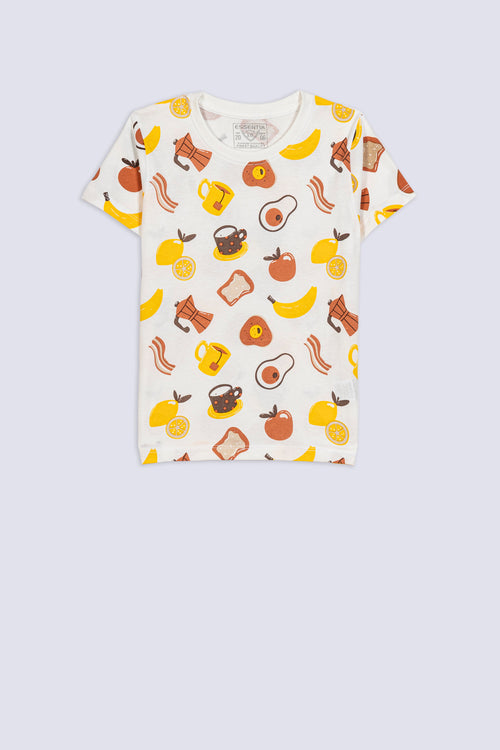 Boy's Brunch Print T-Shirt