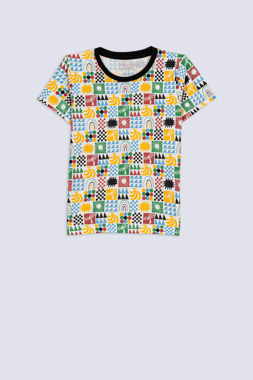 Boy's Tropical Doodle T-Shirt