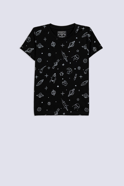 Boy's Galaxy Doodle T-Shirt