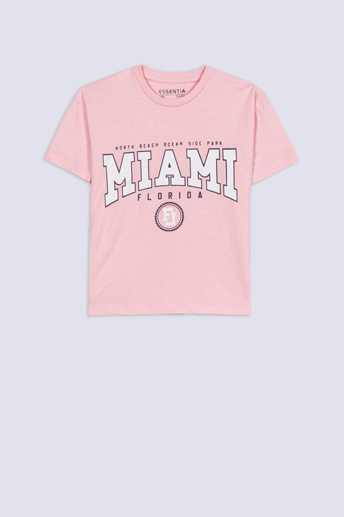 Girl's Miami Florida Varsity Graphic T-Shirt