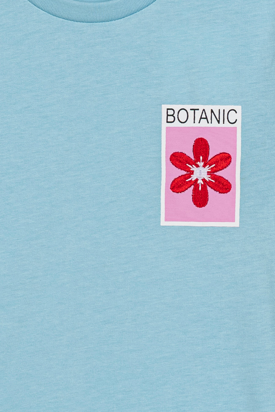 Girl's Botanic Flower Embroidered T-Shirt