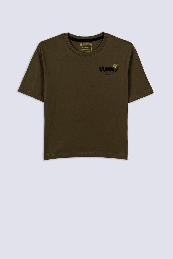 Boy's Yummy Burger Baggy T-Shirt