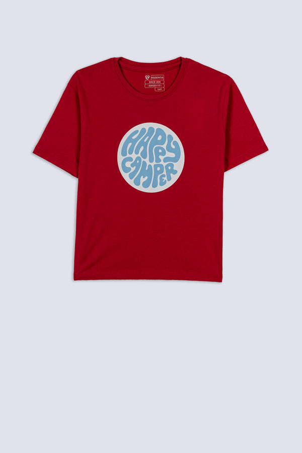 Boy's Happy Camper Baggy T-Shirt