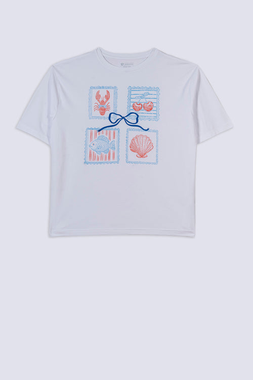 Ladies Lobster Bow T-Shirt