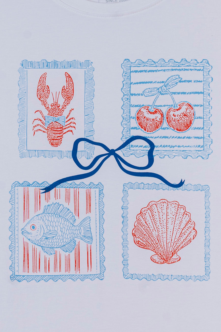 Ladies Lobster Bow T-Shirt