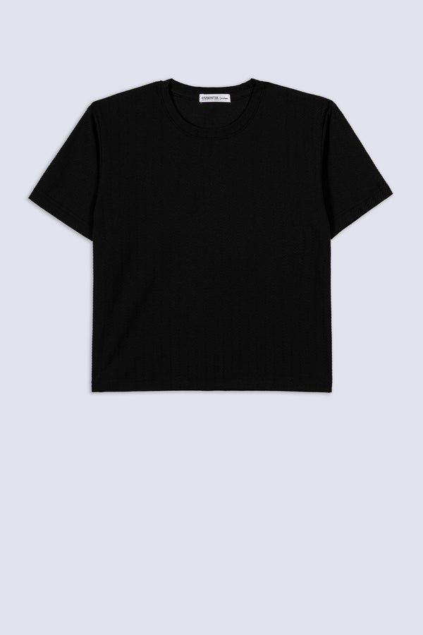 Boy's Chevron Textured T-Shirt