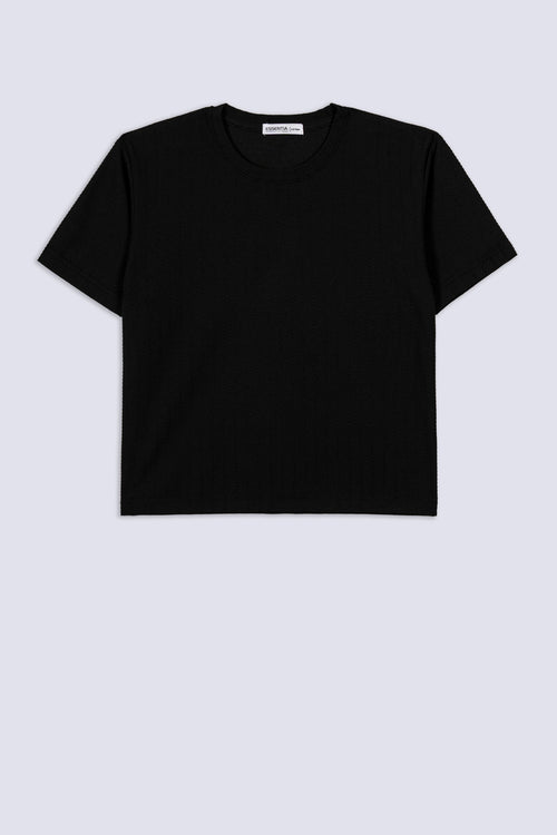 Boy's Chevron Textured T-Shirt