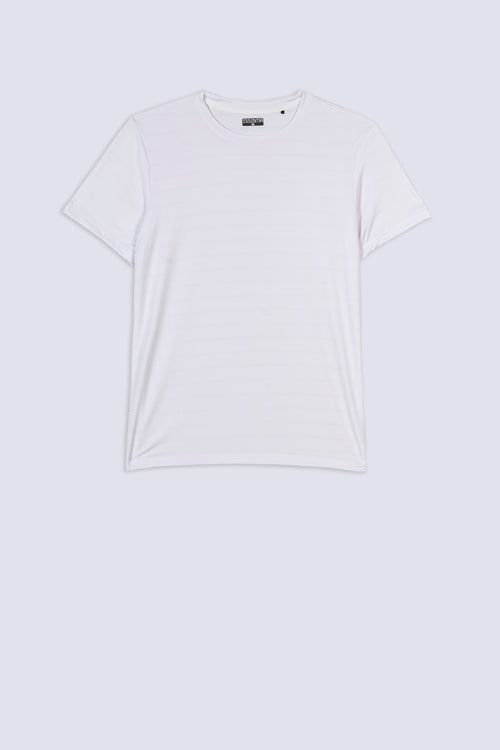 Men's White Micro-Mesh T-Shirt