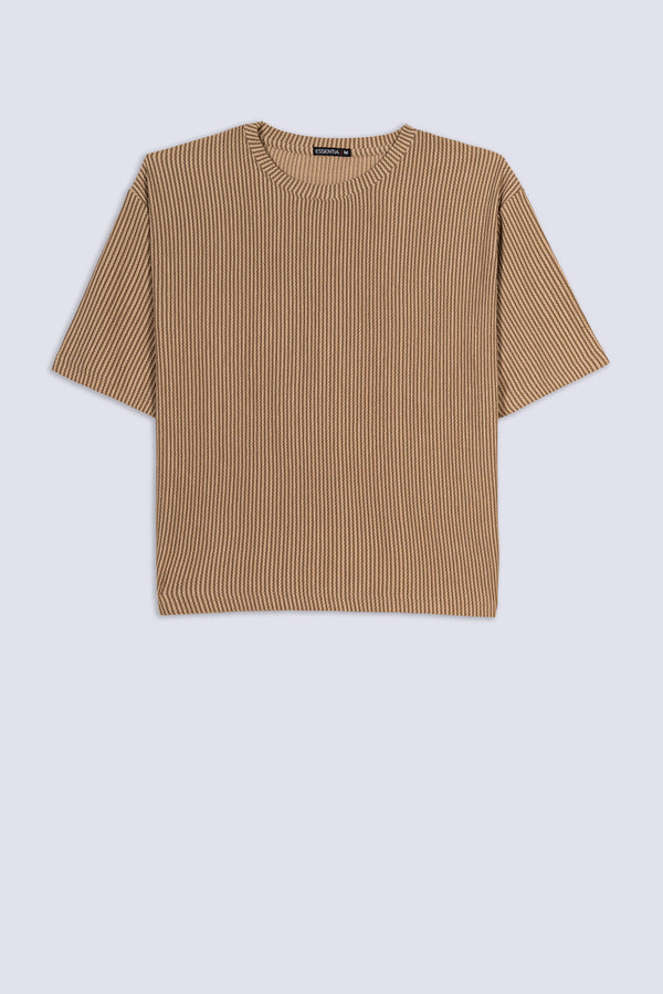 Ladies Ribbed Oversized T-Shirt