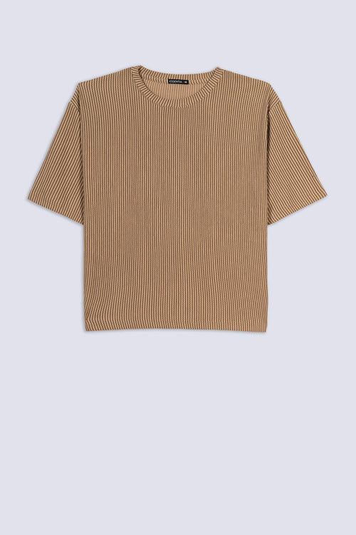 Ladies Ribbed Oversized T-Shirt