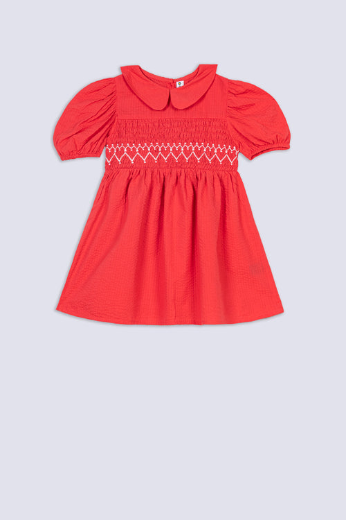 Girls' Peter Pan Smock Dress