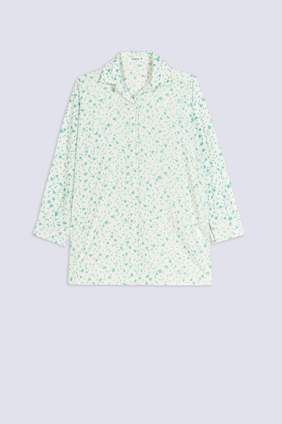 Ladies Aqua Bloom Longline Shirt
