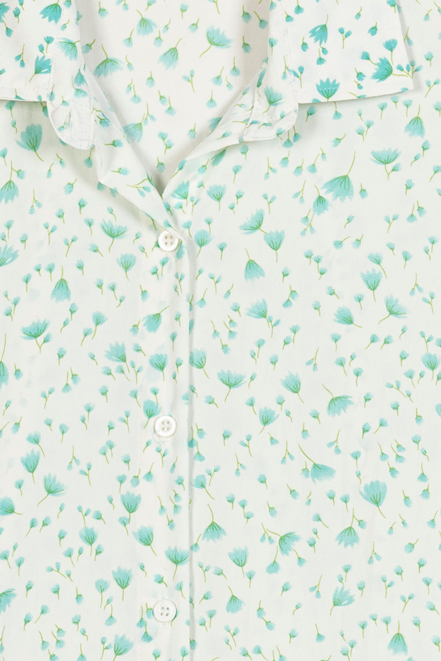 Ladies Aqua Bloom Longline Shirt