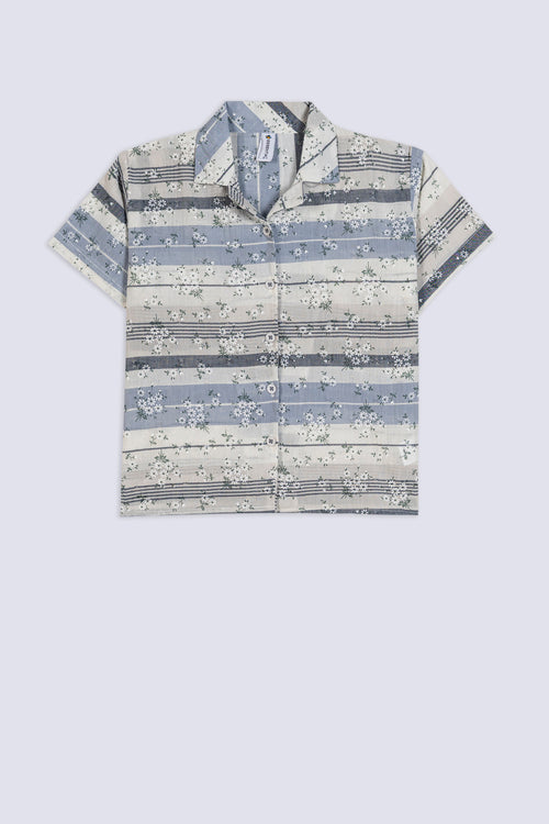 Girl's Ditsy Floral Resort Shirt