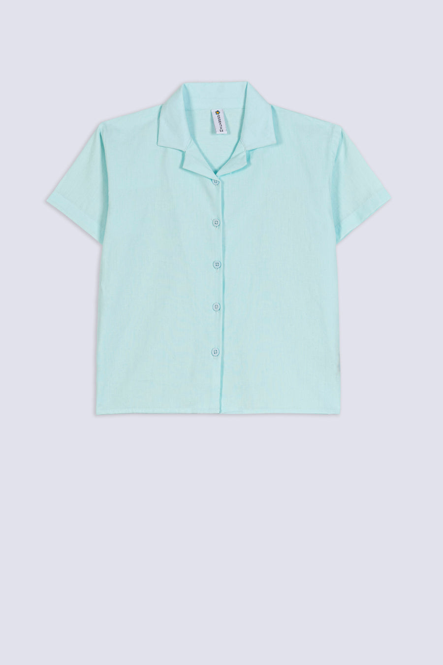 Girl's Pastel Camp-Collar Shirt