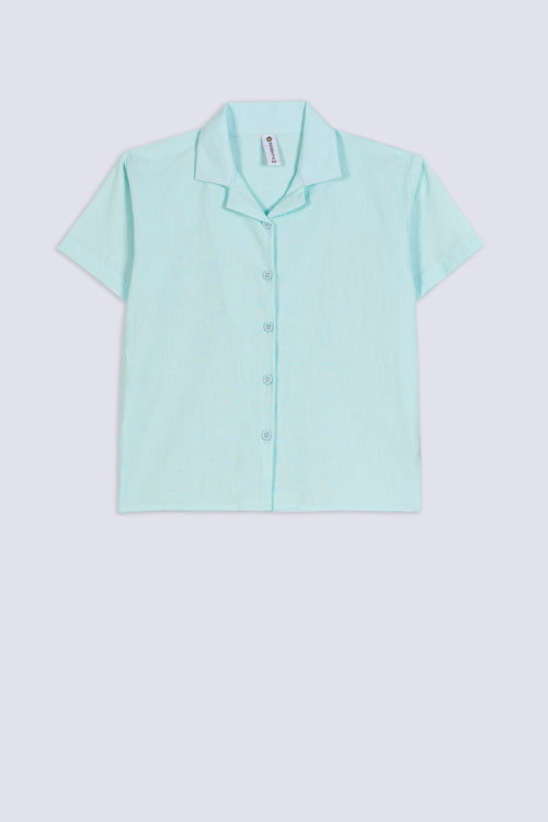 Girl's Pastel Camp-Collar Shirt