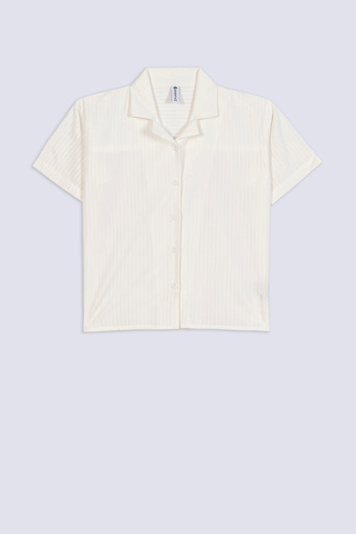Girl's Self-Stripe Resort Shirt