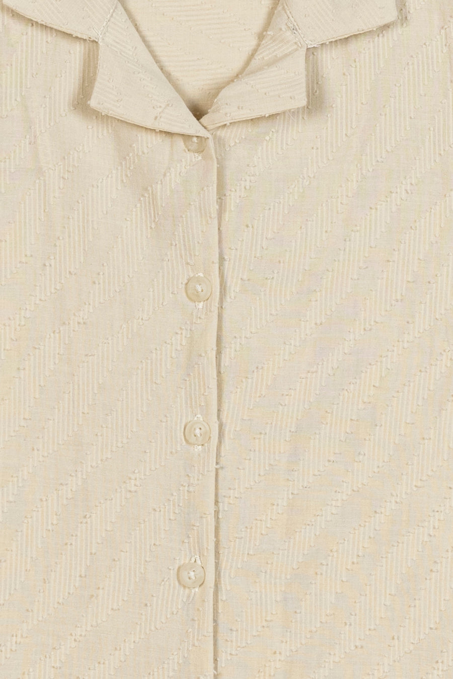 Girl's Self-Textured Button-Down Shirt