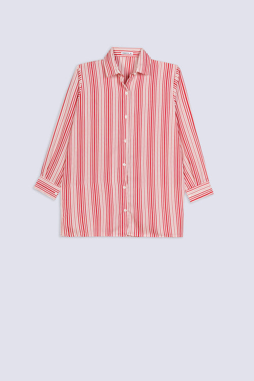 Ladies Relaxed Striped Shirt