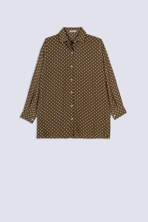 Ladies Printed Longline Shirt