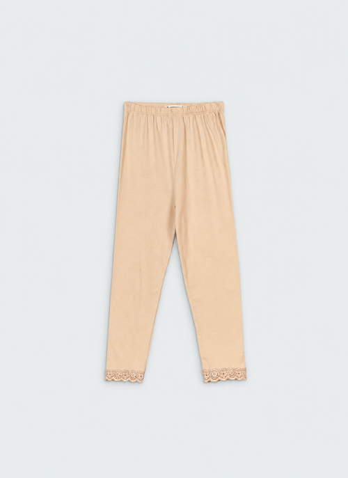Lace Hem Girls' Legging