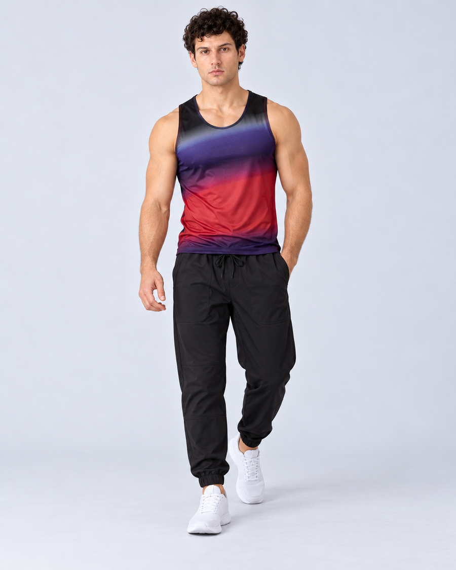 Men's Racerback Training Tank (MTC) with Men's Cargo Trouser (DGR) - pose 2
