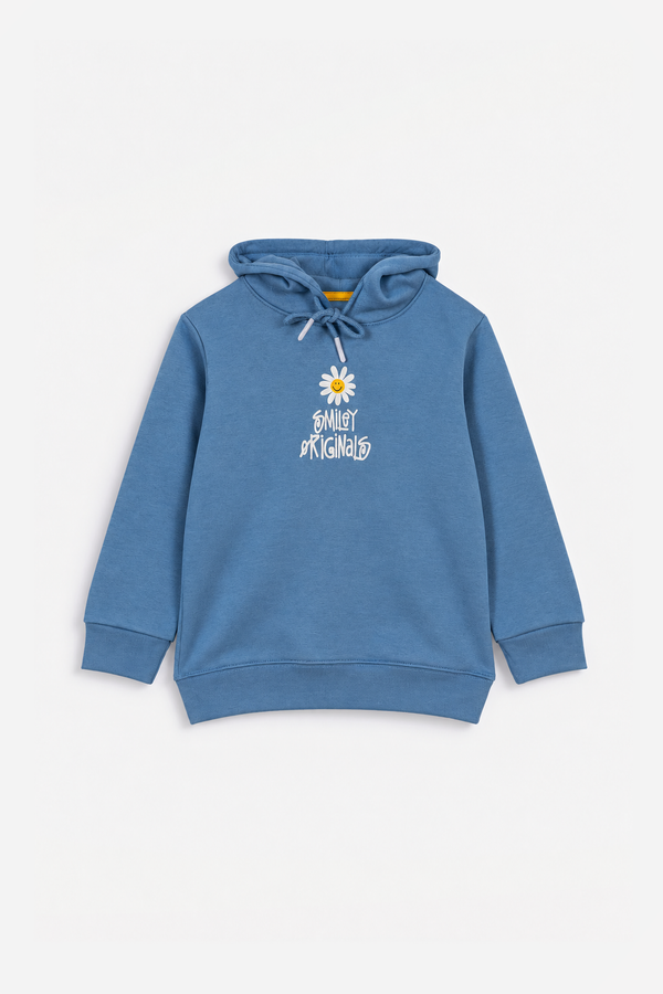 Girl's Daisy Print Hoodie - front