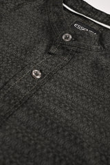 Men's Dark Grey Casual Shirt