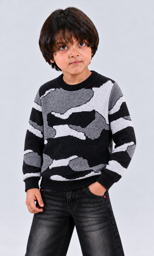 All Over Pattern Boy's Sweater.