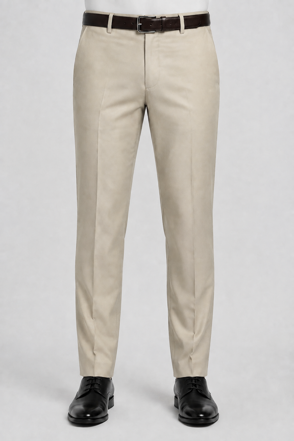 Men's Cream Dress Pant