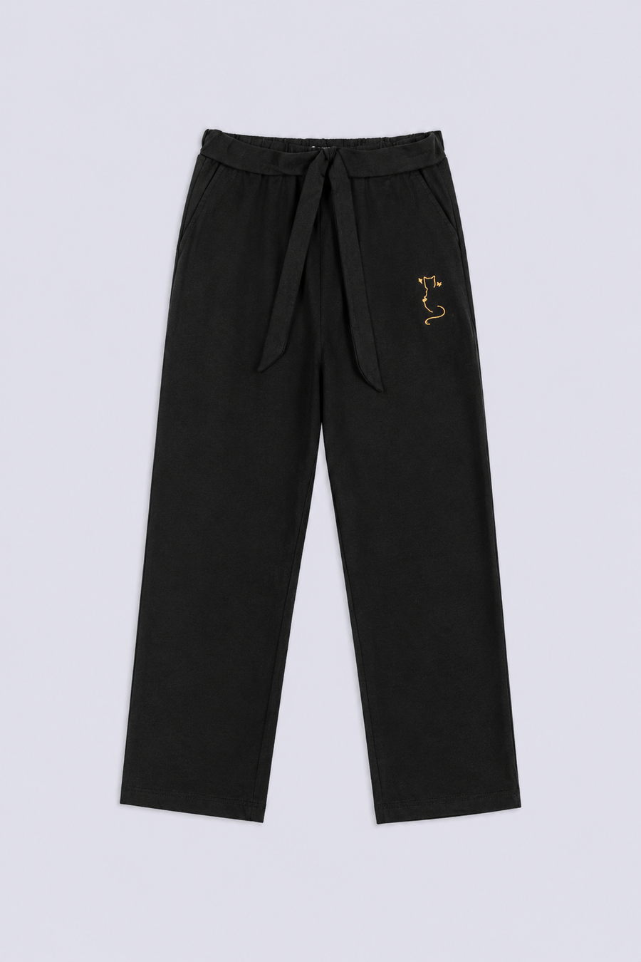 Girl's Cat Print Trouser