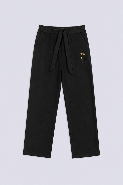 Girl's Cat Print Trouser