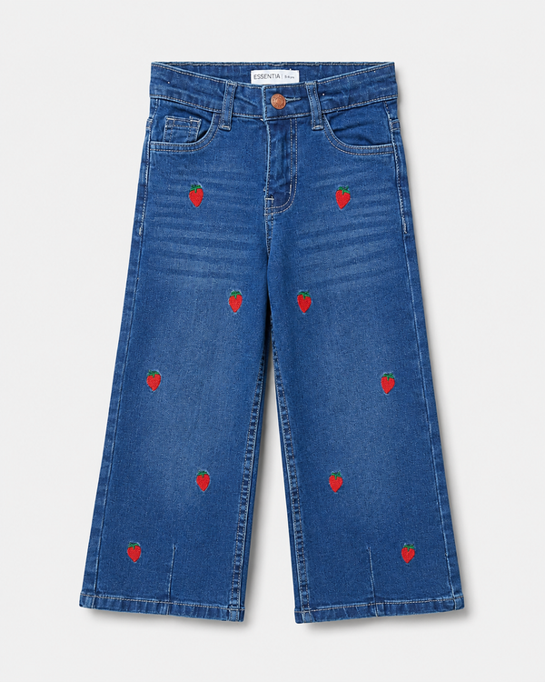 Girl's Strawberry Charm Denim