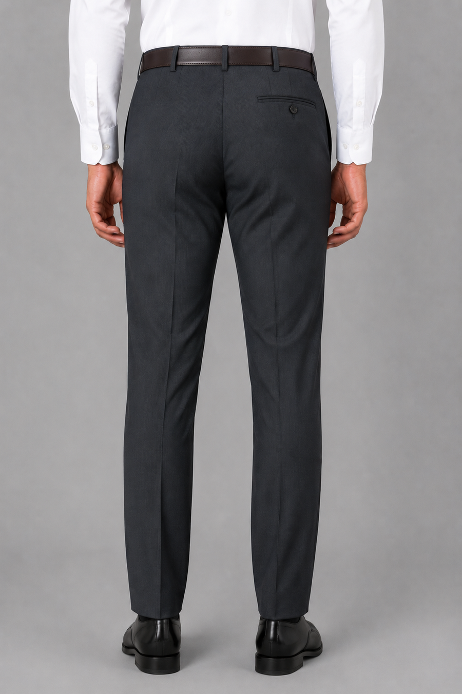 Men's Graphite Check Formal Pant