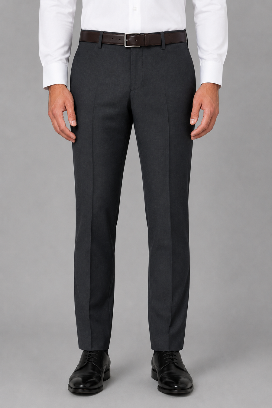 Men's Graphite Check Formal Pant