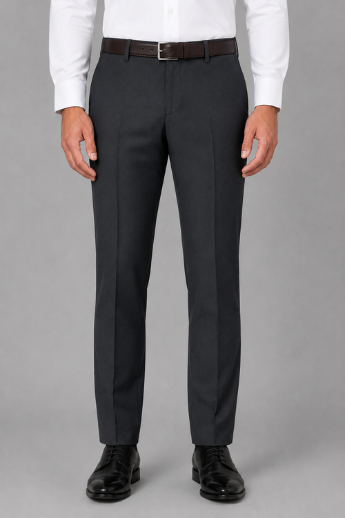 Men's Graphite Check Formal Pant