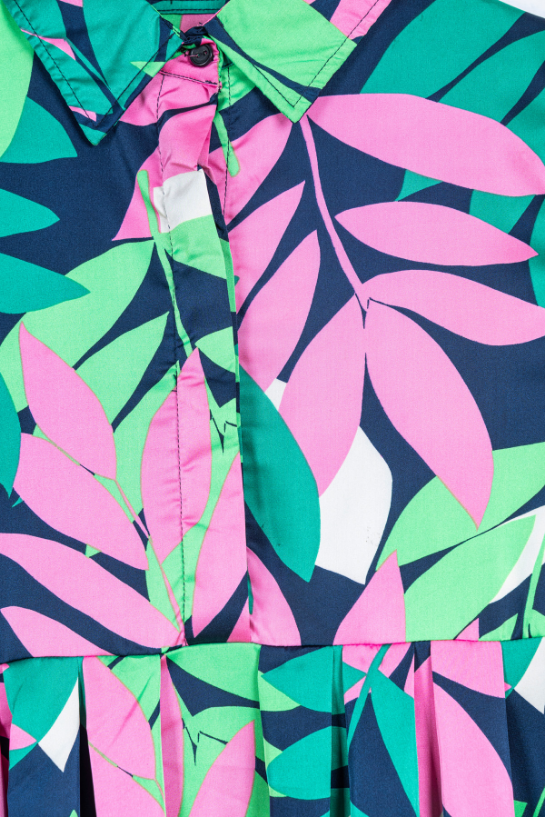 Ladies Multicolor Leaf Top