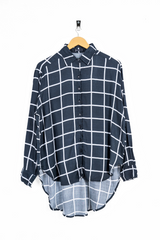 Checked Coller Top