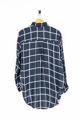 Checked Coller Top