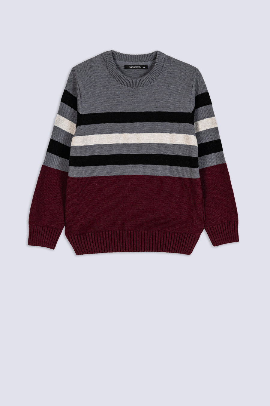 Boy's Colourblock Stripe Sweater